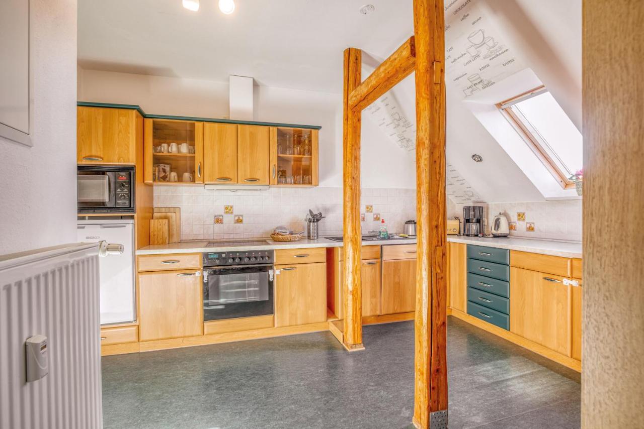 Ferienwohnung Ziesing Friedrichsbrunn 塔勒 外观 照片